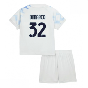 Echipament fotbal Inter Milan copii Federico Dimarco #32 Tricou Deplasare 2025-26 tricou + șort