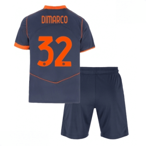 Echipament fotbal Inter Milan copii Federico Dimarco #32 Tricou Treilea 2025-26 tricou + șort