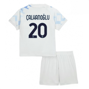 Echipament fotbal Inter Milan copii Hakan Calhanoglu #20 Tricou Deplasare 2025-26 tricou + șort