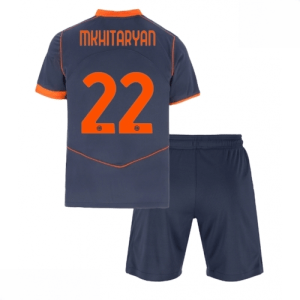 Echipament fotbal Inter Milan copii Henrikh Mkhitaryan #22 Tricou Treilea 2025-26 tricou + șort