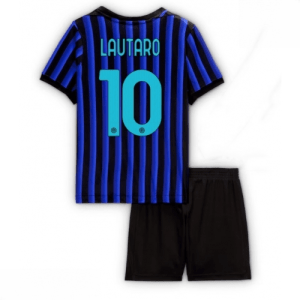 Echipament fotbal copii Inter Milan Lautaro Martinez #10 Tricou Acasa 2025-26 pentru copii set
