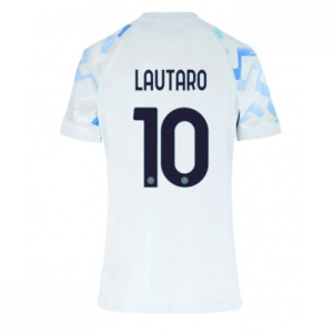 Echipament fotbal Inter Milan Lautaro Martinez #10 Tricou Deplasare 2025-26 pentru femei mânecă scurtă