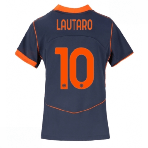 Echipament fotbal Inter Milan Lautaro Martinez #10 Tricou Treilea 2025-26 pentru femei mânecă scurtă