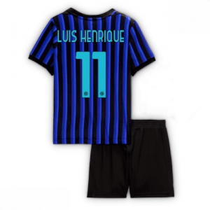 Echipament fotbal copii Inter Milan Luis Henrique #11 Tricou Acasa 2025-26 pentru copii set