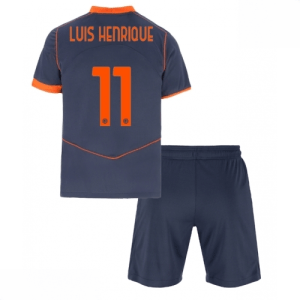 Echipament fotbal Inter Milan copii Luis Henrique #11 Tricou Treilea 2025-26 tricou + șort