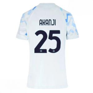 Echipament fotbal Inter Milan Manuel Akanji #25 Tricou Deplasare 2025-26 pentru femei mânecă scurtă