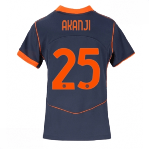 Echipament fotbal Inter Milan Manuel Akanji #25 Tricou Treilea 2025-26 pentru femei mânecă scurtă