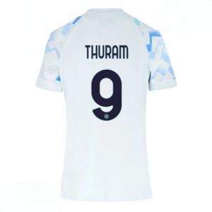 Echipament fotbal Inter Milan Marcus Thuram #9 Tricou Deplasare 2025-26 pentru femei mânecă scurtă