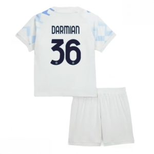 Echipament fotbal Inter Milan copii Matteo Darmian #36 Tricou Deplasare 2025-26 tricou + șort