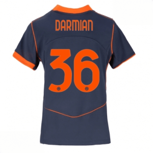 Echipament fotbal Inter Milan Matteo Darmian #36 Tricou Treilea 2025-26 pentru femei mânecă scurtă