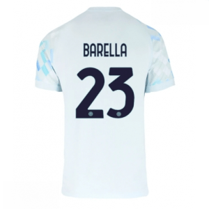 Echipament fotbal Inter Milan Nicolo Barella #23 Tricou Deplasare 2025-26 pentru bărbați