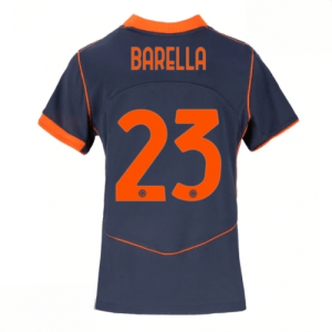 Echipament fotbal Inter Milan Nicolo Barella #23 Tricou Treilea 2025-26 pentru femei mânecă scurtă