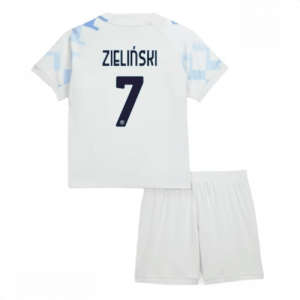 Echipament fotbal Inter Milan Piotr Zielinski #7 Tricou Deplasare 2025-26 tricou + șort
