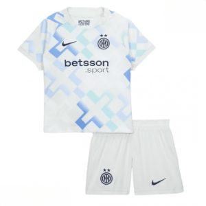 Echipament fotbal Inter Milan copii Tricou Deplasare 2025-26 tricou + șort
