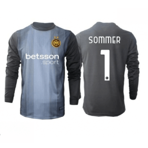Echipament fotbal Inter Milan Yann Sommer #1 Portar Tricou Acasa 2025-26 maneca lunga