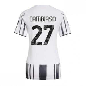 Echipament fotbal Juventus Andrea Cambiaso #27 Tricou Acasa 2025-26 pentru femei mânecă scurtă