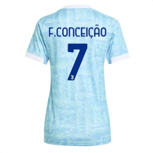 Echipament fotbal Juventus Francisco Conceicao #7 Tricou Deplasare 2025-26 pentru femei mânecă scurtă