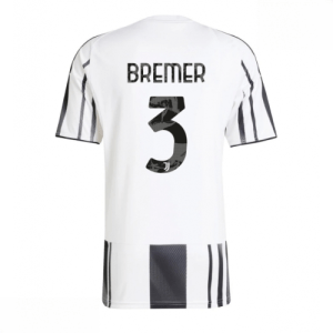 Echipament fotbal Juventus Gleison Bremer #3 Tricou Acasa 2025-26 pentru bărbați