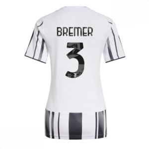 Echipament fotbal Juventus Gleison Bremer #3 Tricou Acasa 2025-26 pentru femei mânecă scurtă