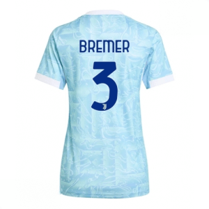 Echipament fotbal Juventus Gleison Bremer #3 Tricou Deplasare 2025-26 pentru femei mânecă scurtă