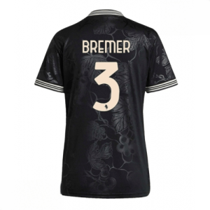 Echipament fotbal Juventus Gleison Bremer #3 Tricou Treilea 2025-26 pentru femei mânecă scurtă