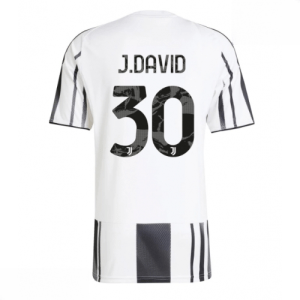 Echipament fotbal Juventus Jonathan David #30 Tricou Acasa 2025-26 pentru bărbați