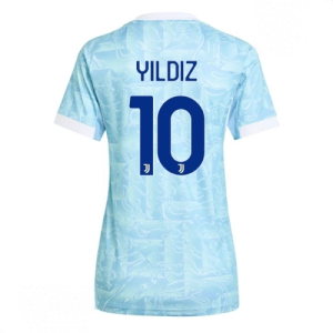 Echipament fotbal Juventus Kenan Yildiz #10 Tricou Deplasare 2025-26 pentru femei mânecă scurtă