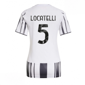 Echipament fotbal Juventus Manuel Locatelli #5 Tricou Acasa 2025-26 pentru femei mânecă scurtă