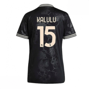 Echipament fotbal Juventus Pierre Kalulu #15 Tricou Treilea 2025-26 pentru femei mânecă scurtă