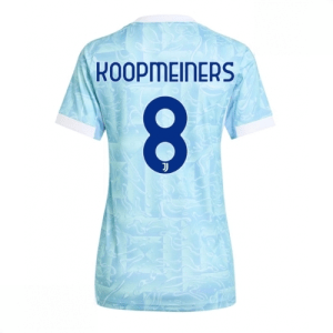 Echipament fotbal Juventus Teun Koopmeiners #8 Tricou Deplasare 2025-26 pentru femei mânecă scurtă