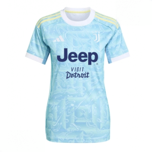 Echipament fotbal Juventus Tricou Deplasare 2025-26 pentru femei mânecă scurtă