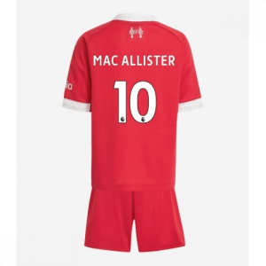 Echipament fotbal Liverpool copii Alexis Mac Allister #10 Tricou Acasa 2025-26 + pantaloni scurți