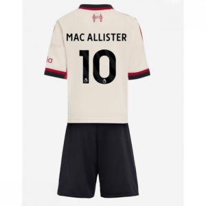 Echipament fotbal Liverpool copii Alexis Mac Allister #10 Tricou Deplasare 2025-26 + pantaloni scurți