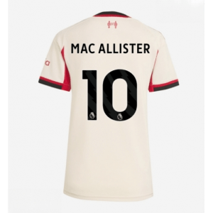 Echipament fotbal Liverpool Alexis Mac Allister #10 Tricou Deplasare 2025-26 pentru femei mânecă scurtă