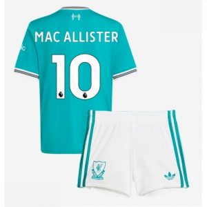 Echipament fotbal Liverpool copii Alexis Mac Allister #10 Tricou Treilea 2025-26 + pantaloni scurți