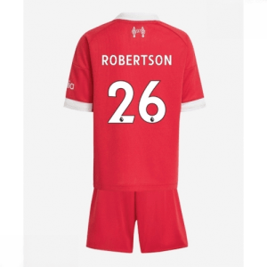 Echipament fotbal Liverpool copii Andrew Robertson #26 Tricou Acasa 2025-26 + pantaloni scurți