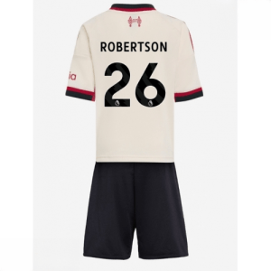 Echipament fotbal Liverpool copii Andrew Robertson #26 Tricou Deplasare 2025-26 + pantaloni scurți