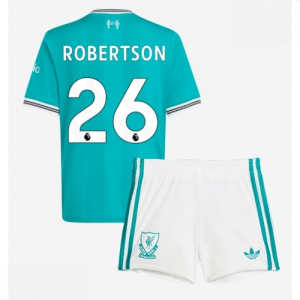 Echipament fotbal Liverpool copii Andrew Robertson #26 Tricou Treilea 2025-26 + pantaloni scurți