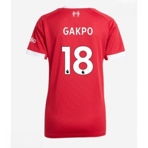 Echipament fotbal Liverpool Cody Gakpo #18 Tricou Acasa 2025-26 pentru femei mânecă scurtă