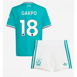 Echipament fotbal Liverpool copii Cody Gakpo #18 Tricou Treilea 2025-26 + pantaloni scurți