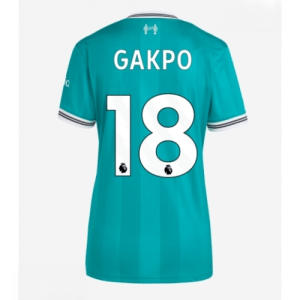 Echipament fotbal Liverpool Cody Gakpo #18 Tricou Treilea 2025-26 pentru femei mânecă scurtă