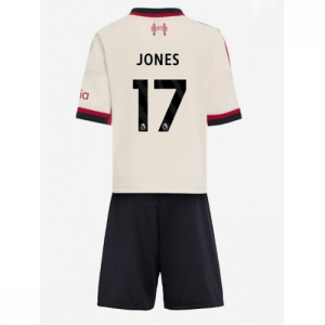 Echipament fotbal Liverpool copii Curtis Jones #17 Tricou Deplasare 2025-26 + pantaloni scurți