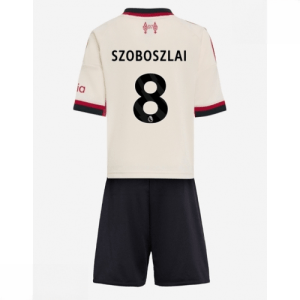 Echipament fotbal Liverpool copii Dominik Szoboszlai #8 Tricou Deplasare 2025-26 + pantaloni scurți
