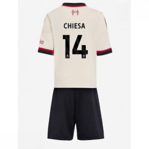Echipament fotbal Liverpool copii Federico Chiesa #14 Tricou Deplasare 2025-26 + pantaloni scurți