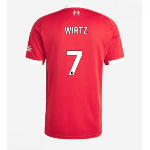 Echipament fotbal Liverpool Florian Wirtz #7 Tricou Acasa 2025-26 pentru bărbați