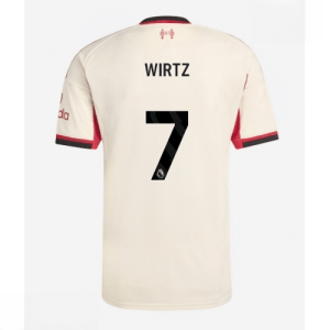 Echipament fotbal Liverpool Florian Wirtz #7 Tricou Deplasare 2025-26 pentru bărbați