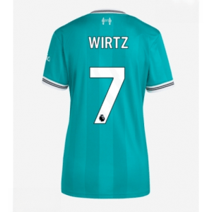 Echipament fotbal Liverpool Florian Wirtz #7 Tricou Treilea 2025-26 pentru femei mânecă scurtă