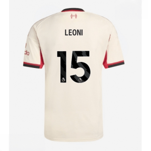 Echipament fotbal Liverpool Giovanni Leoni #15 Tricou Deplasare 2025-26 pentru bărbați