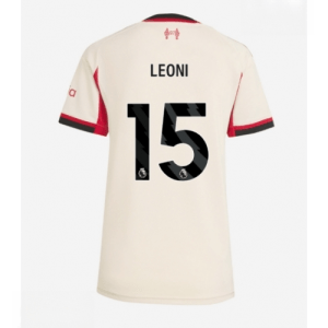 Echipament fotbal Liverpool Giovanni Leoni #15 Tricou Deplasare 2025-26 pentru femei mânecă scurtă