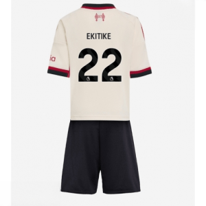 Echipament fotbal Liverpool copii Hugo Ekitike #22 Tricou Deplasare 2025-26 + pantaloni scurți